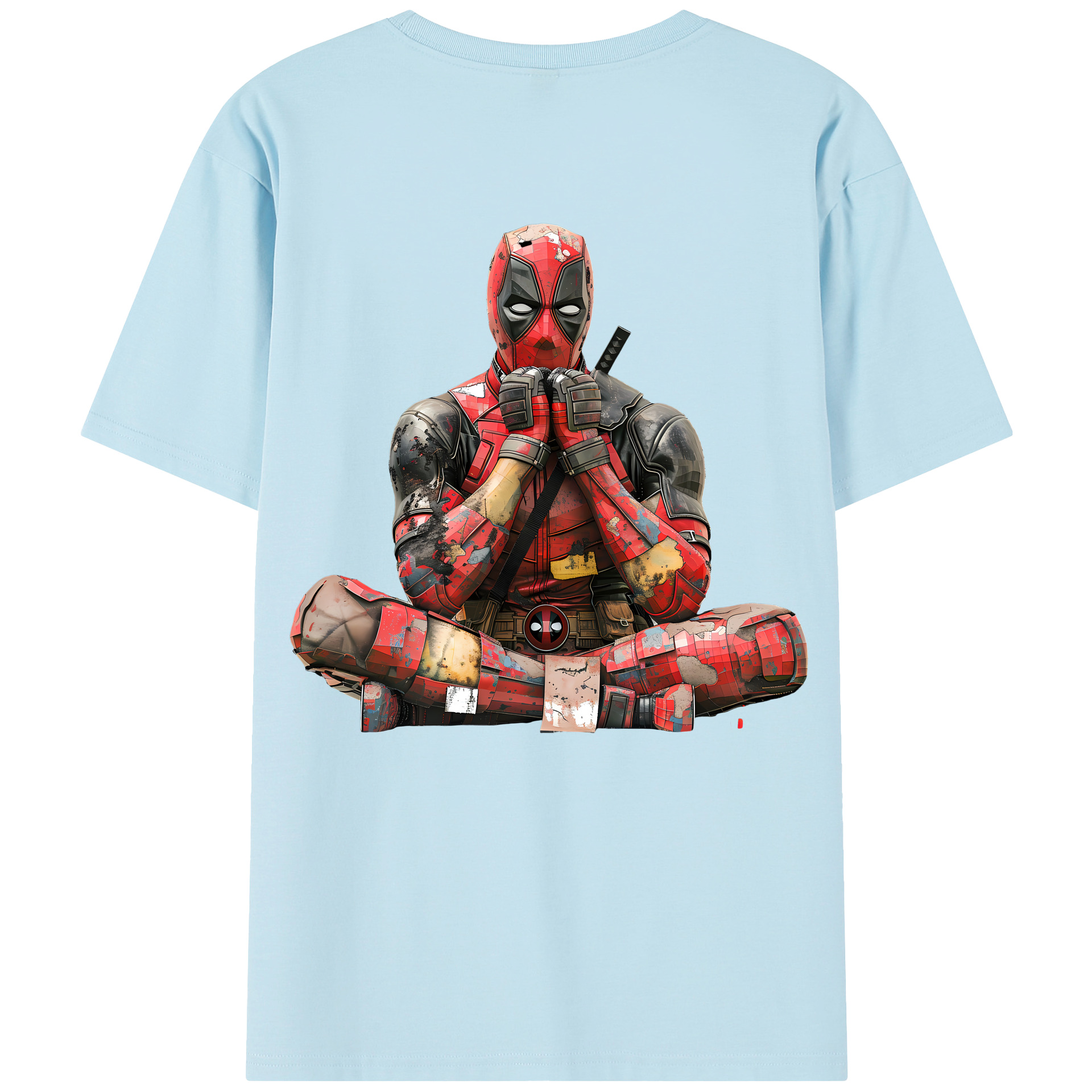 （画像用） Deadpool デッドプール 綿100％半袖Tシャツ（背面プリント）